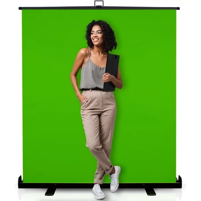 Tło Fotograficzne Zielone Green Screen Typu Roll Up 2x2m