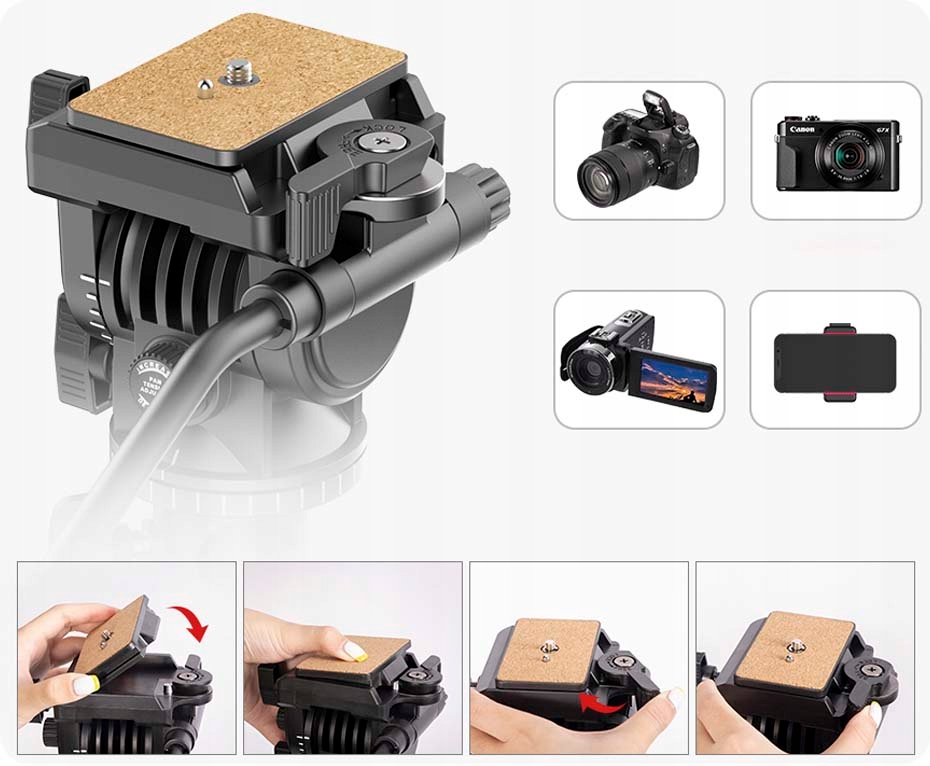 Statyw Selfie dla Vlogera do aparatu, kamery