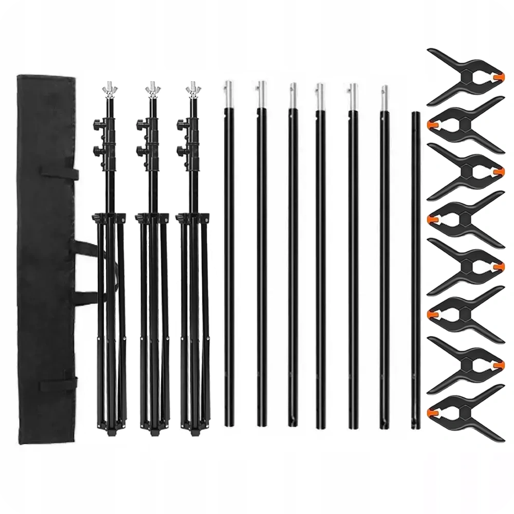 Zestaw Do Teł Tła Statywy 2,08 Cm Poprzeczka 3m