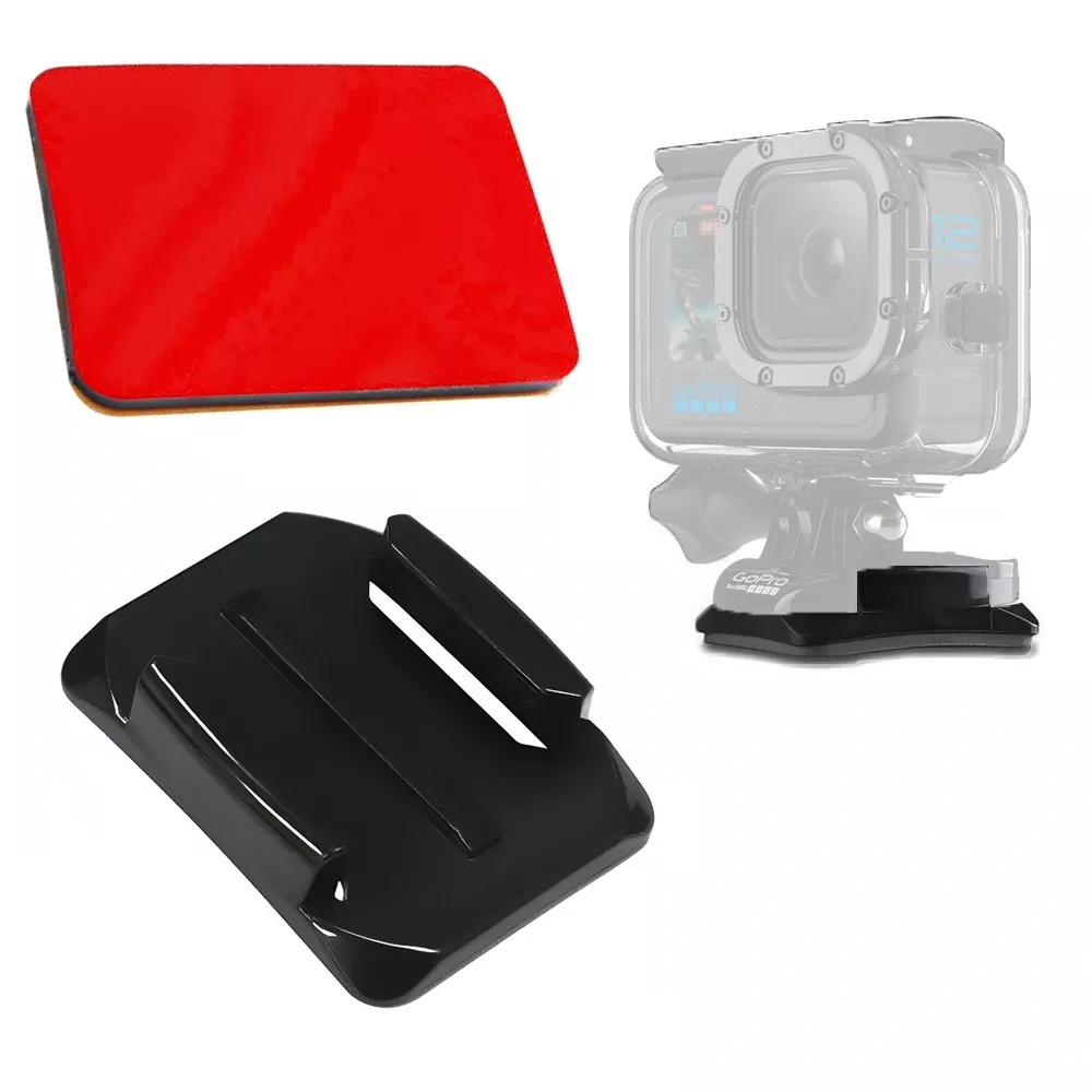 Darmowy zestaw montażowy do kamer sportowych Gratis Zestaw Wlepka 3M + Szybkozłączka Zakrzywiona