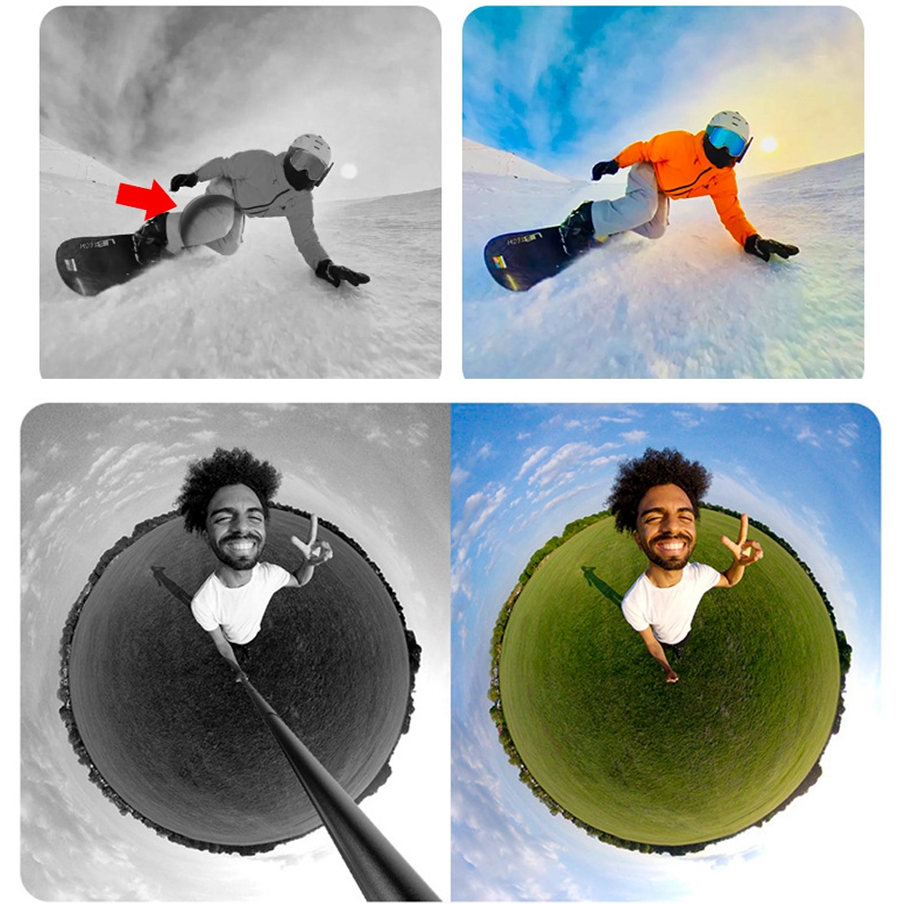 Funkcja invisible stick statywu selfie stick