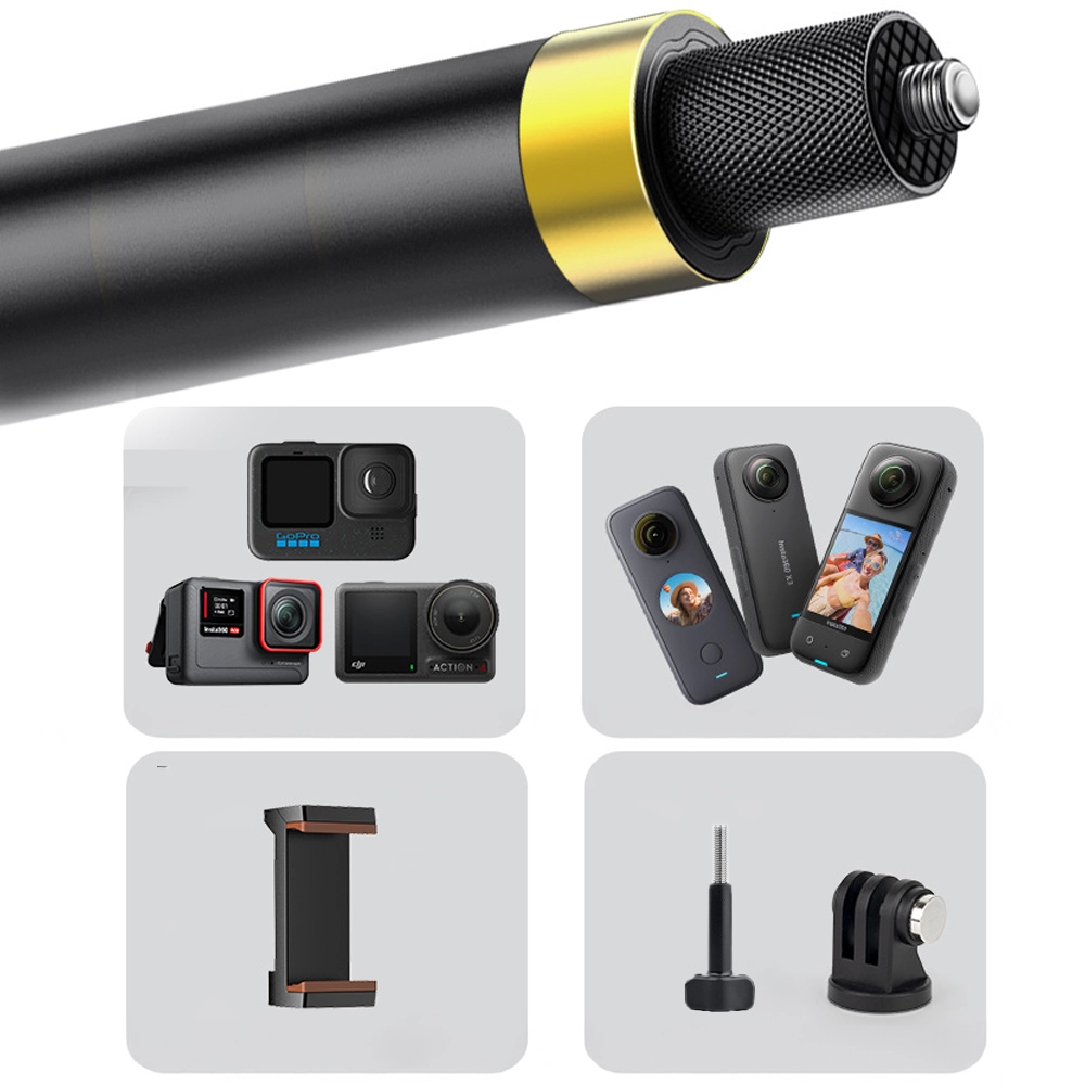 Selfie Stick Kijek Karbonowy Monopod 120cm do Kamer GoPro DJI Insta Telefon