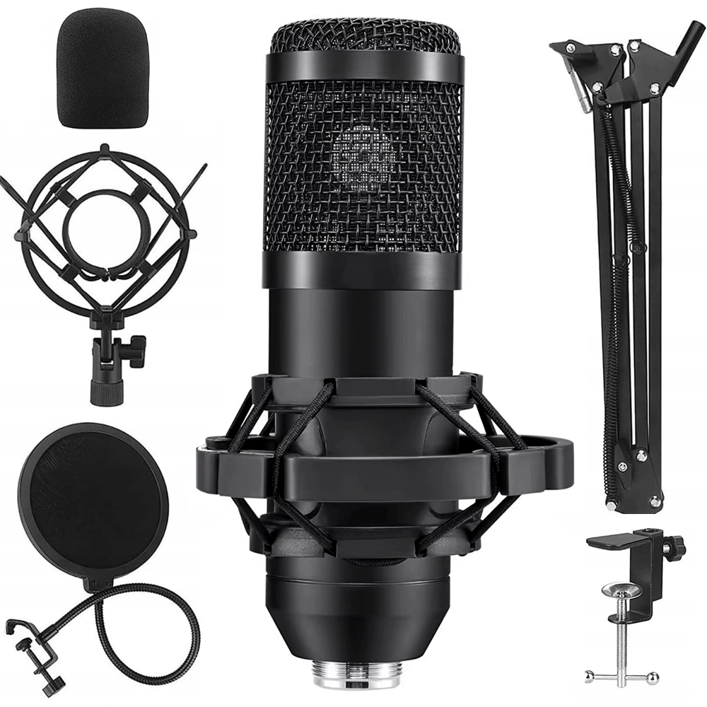 Profesjonalny mikrofon USB z zestawem do nagrywania