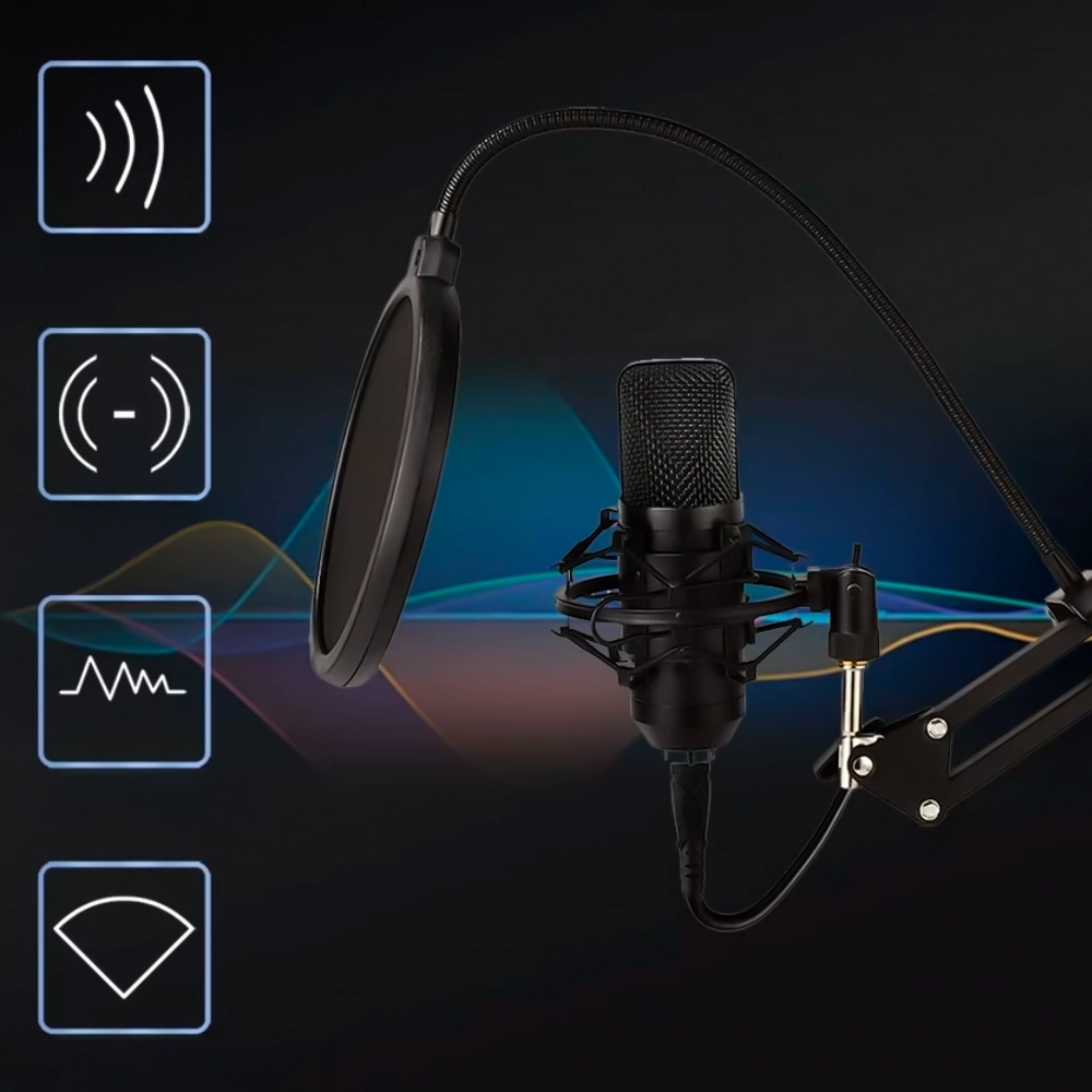 	Profesjonalny Mikrofon USB 192KHz/24bit z Zestawem Akcesoriów