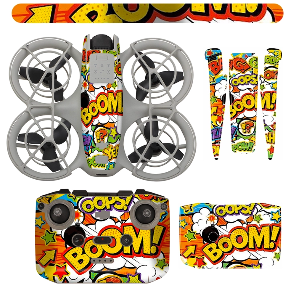 Naklejki Graffiti Boom na drona DJI NEO