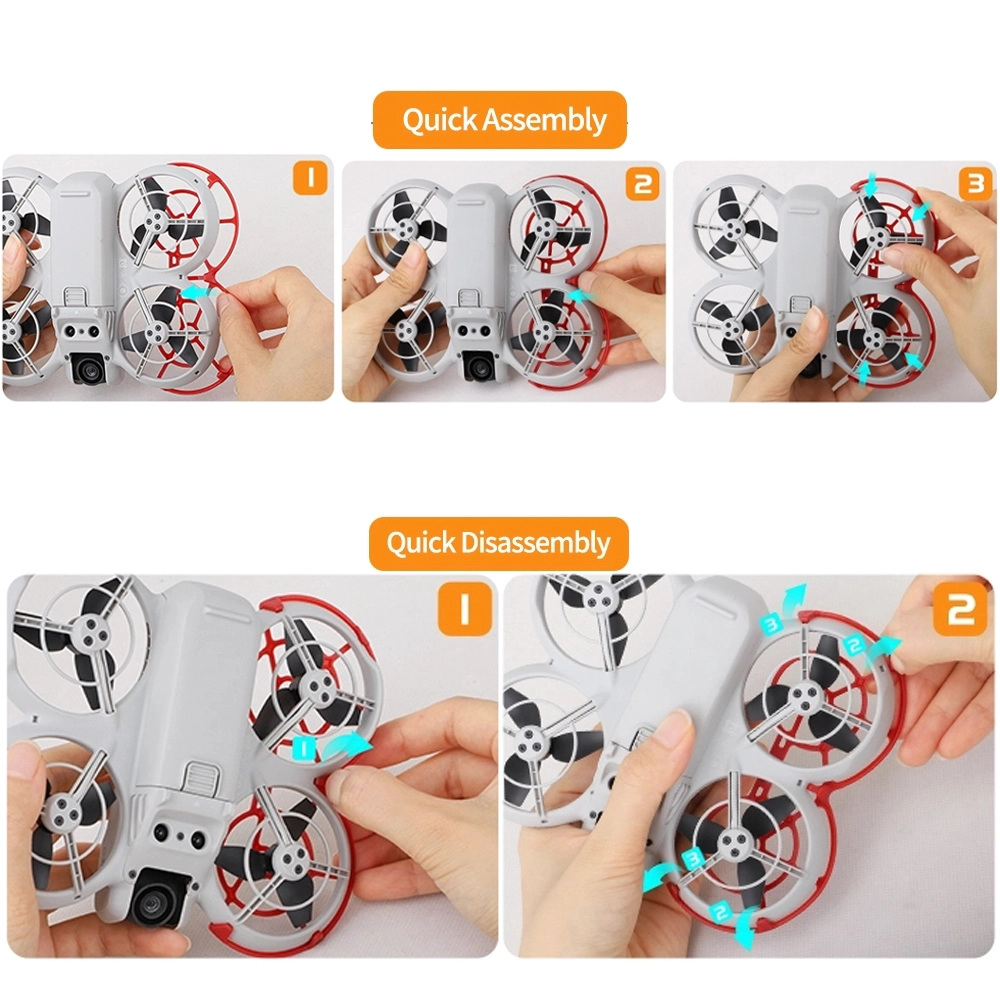 Osłony śmigieł DJI NEO - Montaż