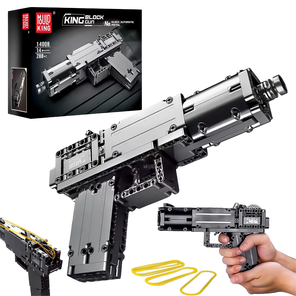 MOULD KING 14008 – Realistyczny pistolet Glock do złożenia! MOULD KING 14008 – Realistyczny pistolet Glock do złożenia!