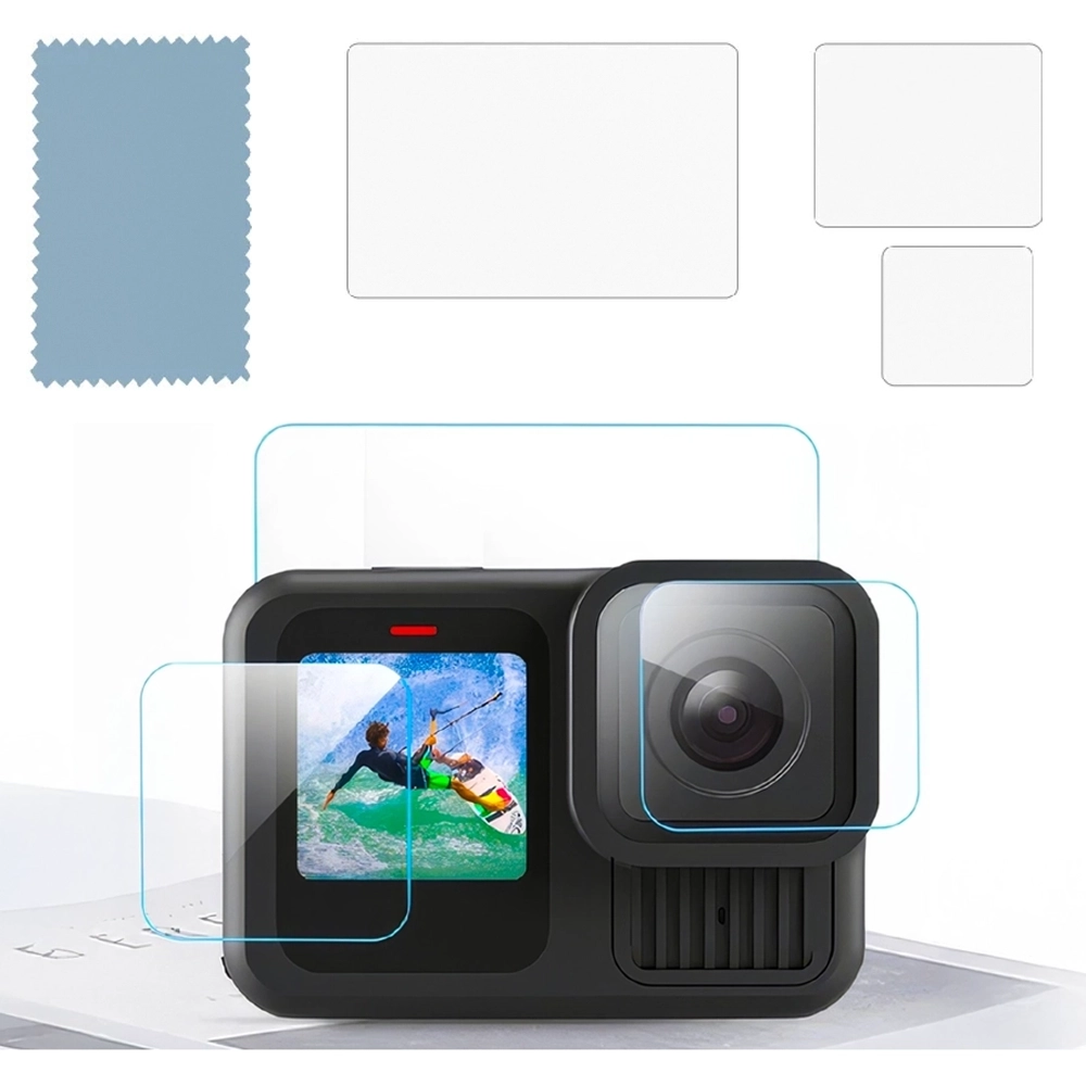 Szkło hartowane na ekran i obiektyw do GoPro Hero Szkło hartowane na ekran i obiektyw do GoPro Hero