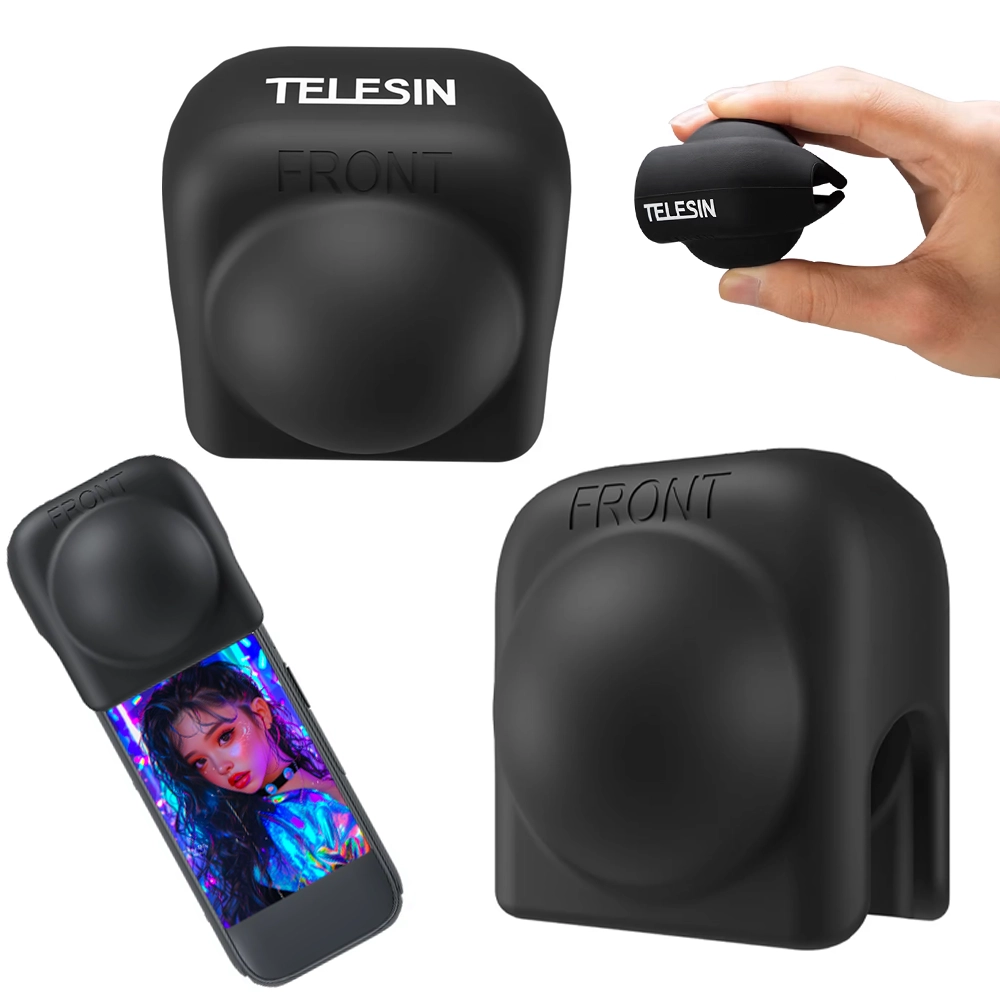 Silikonowa osłona na obiektyw Insta360 X4 Telesin Silikonowa osłona na obiektyw Insta360 X4 Telesin