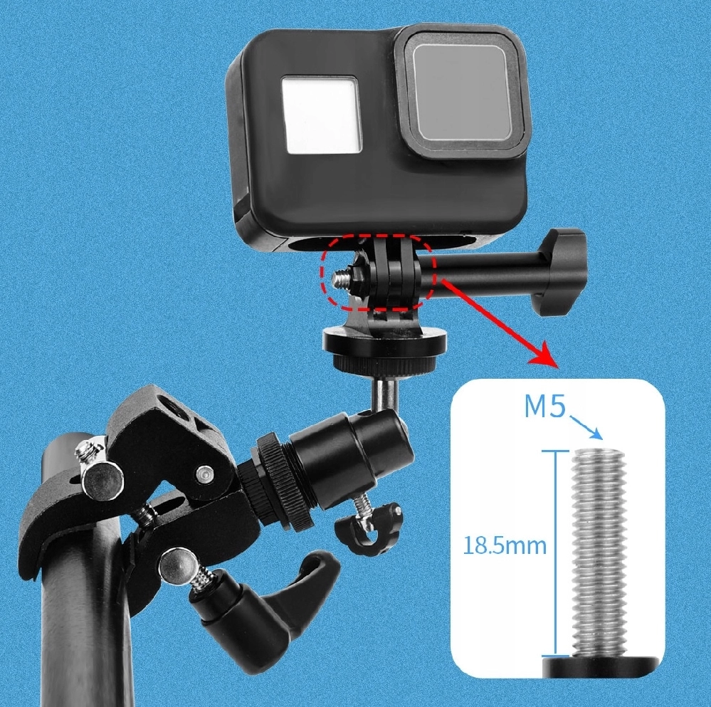 Śruba Montażowa Długa Do GoPro 1/4