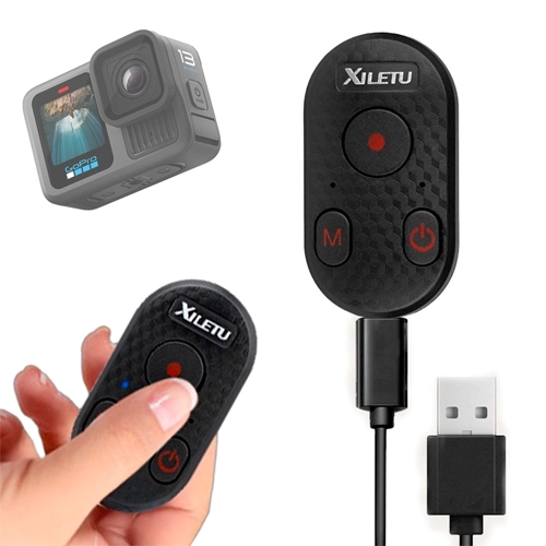 Xiletu XCR-2 pilot Bluetooth do GoPro HERO 8-13 Pilot Bluetooth Xiletu XCR-2 do GoPro i smartfonów - kompaktowy design