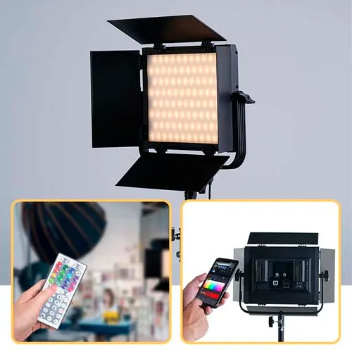 Panel RGB z możliwością sterowania pilotem i aplikacją mobilną Panel LED z pilotem i aplikacją – dwukanałowe sterowanie