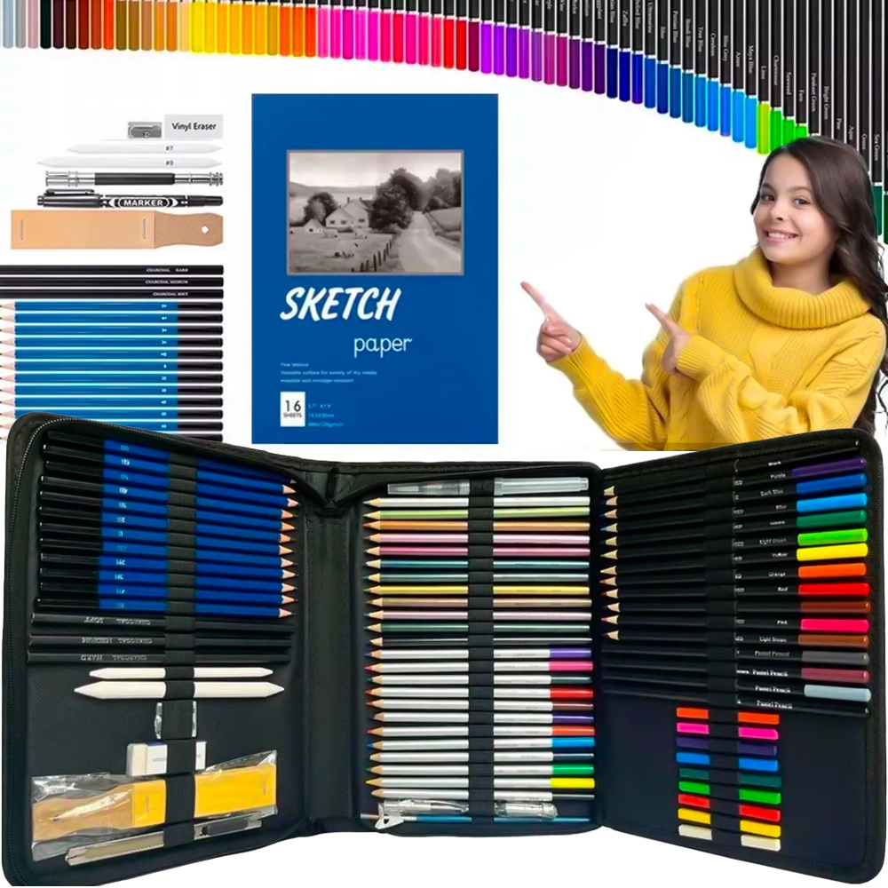Profesjonalny Zestaw Artystyczny Szkicownik