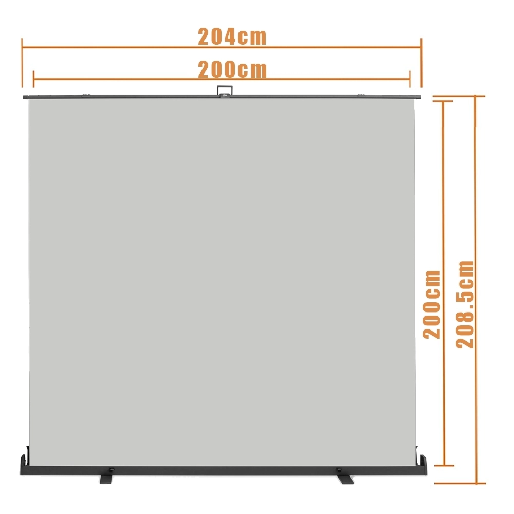 Szczegółowa specyfikacja techniczna tła fotograficznego szarego roll-up 2x2m marki GearPro Specyfikacja tła szarego roll-up 2x2m GearPro