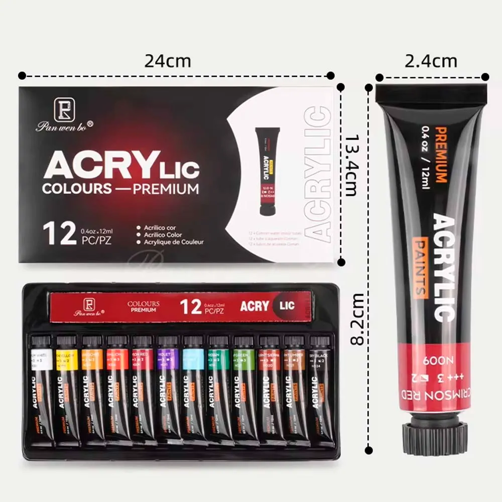 Zawartość Zestawu Farb Pan Wen Bo