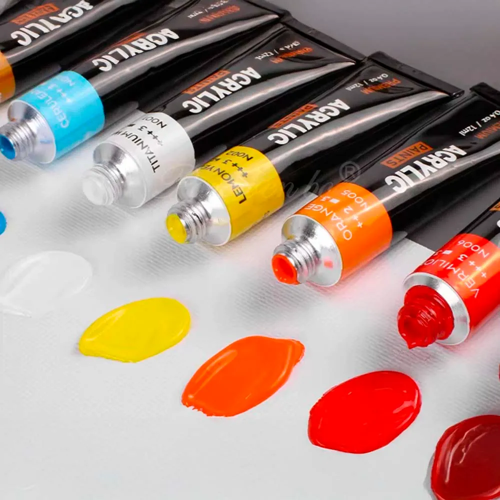 Rodzaje farb olejnych, akrylowych i akwareli