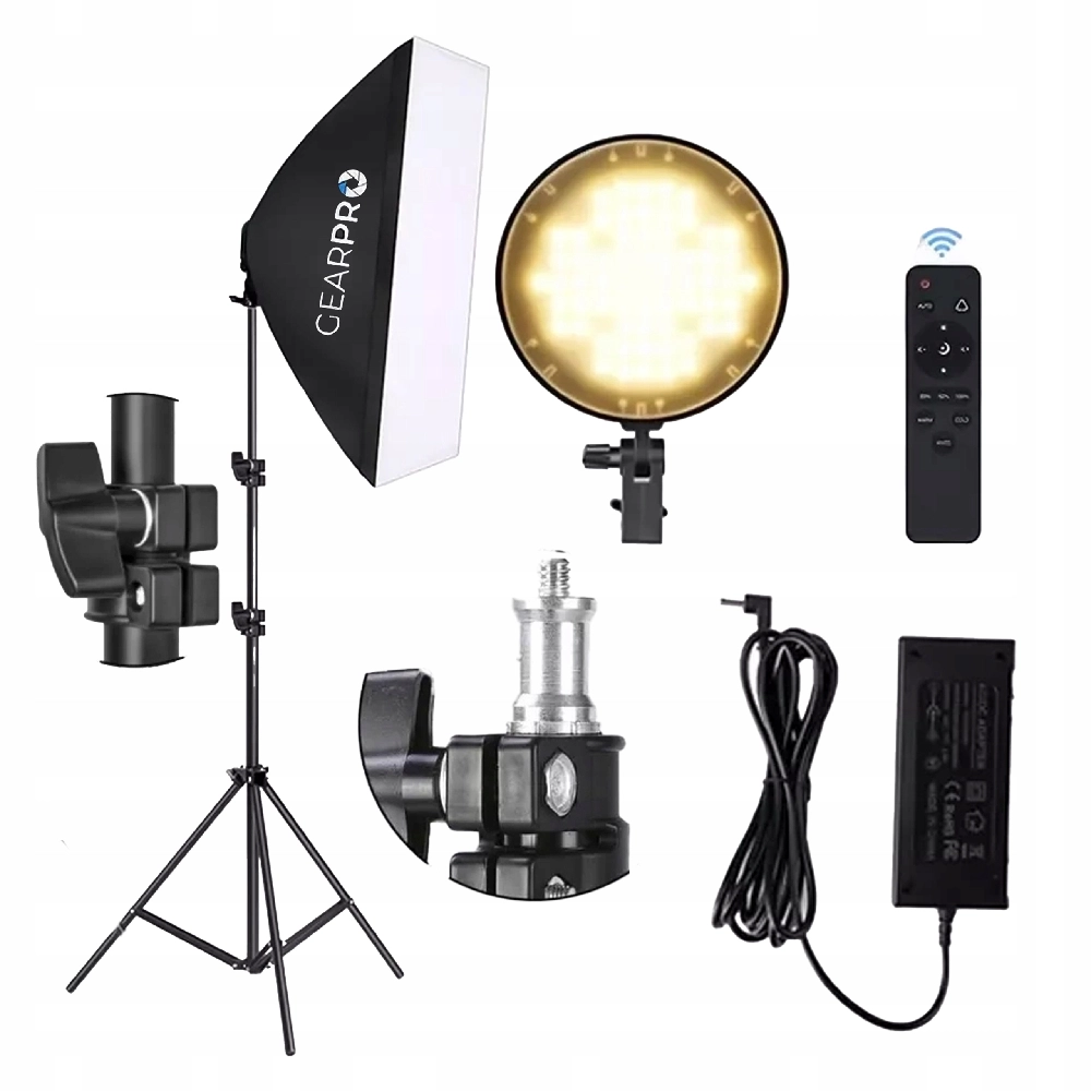 Lampa LED Softbox 50x70cm z Pilotem i Statywem Lampa LED Softbox 50x70cm z Pilotem i Statywem