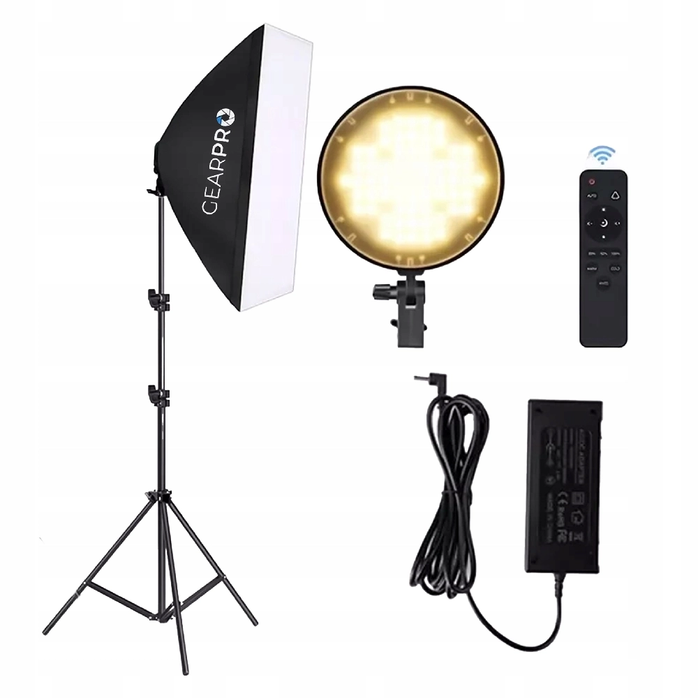Zestaw Softbox LED z Pilotem i Dyfuzorem Zestaw Softbox LED z Pilotem i Dyfuzorem