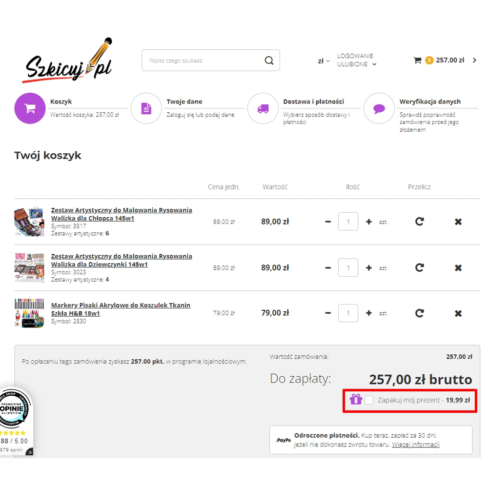 promocja 4+1 szkicuj