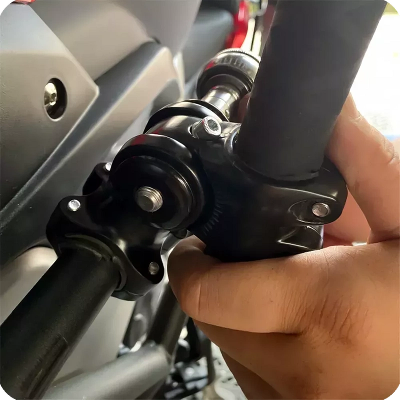 Uchwyt Rowerowy Motocyklowy Aluminiowy Mocny do Kamer GoPro DJI Insta 360 