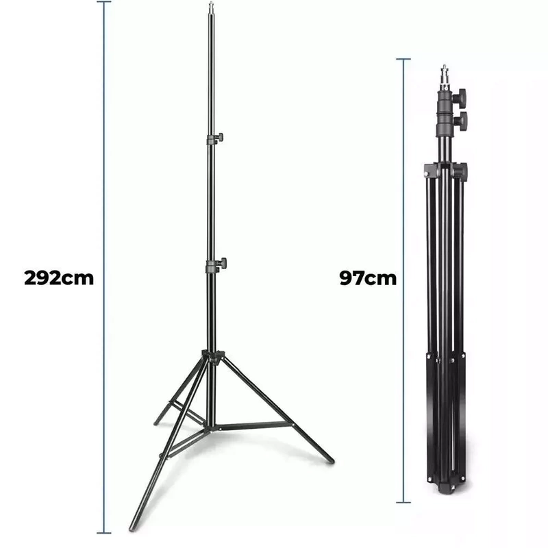 Statywy Oświetleniowe Zestaw 2szt 292cm do 8Kg