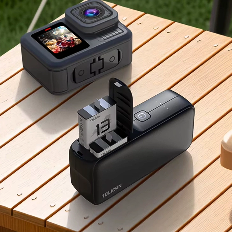 Ładowarka z Powerbankiem TELESIN 10000mAh do GoPro Hero 13 + GRATIS! Zestaw montażowy 3M