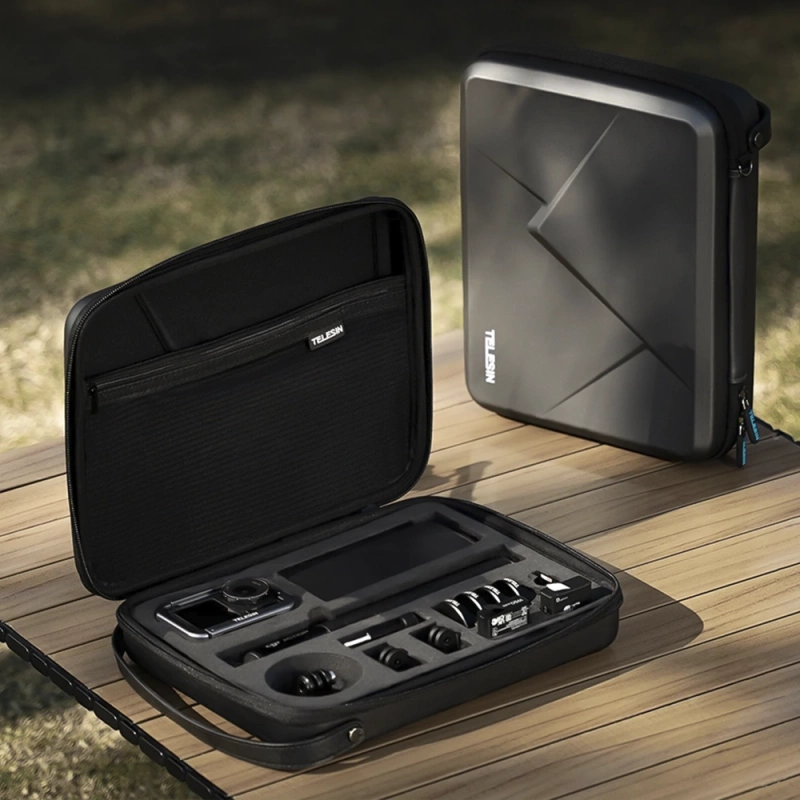 Walizka Etui Case Telesin do Kamery Sportowej DJI Action 5 4 3 + GRATIS! Zestaw montażowy 3M