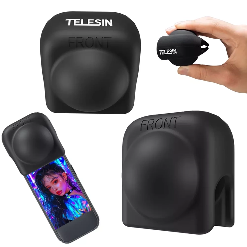 Silikonowa Osłona Obudowa na Obiektyw do Insta360 X4 Telesin