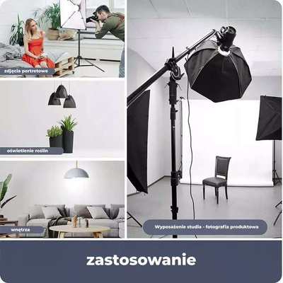 Żarówka Fotograficzna E27 5500K 85W/1050W LED  do Softboxu Zestaw 4szt