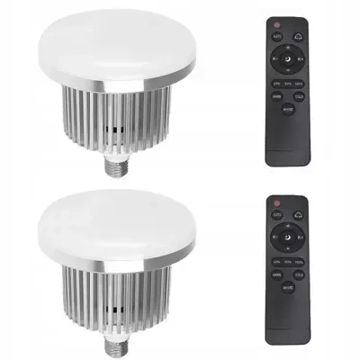 Żarówka z Pilotem LED E27 85W=1050W Zestaw 2szt