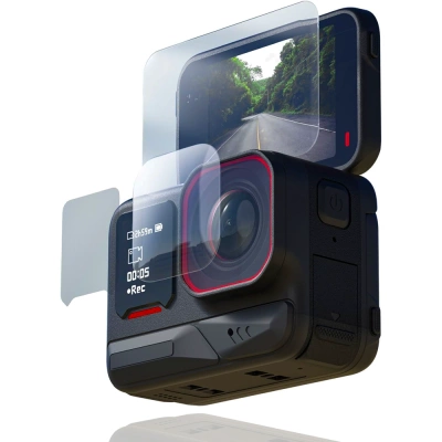 Szkło Hartowane 9H na Ekran Obiektyw 3w1 do Insta 360 Ace Pro 2