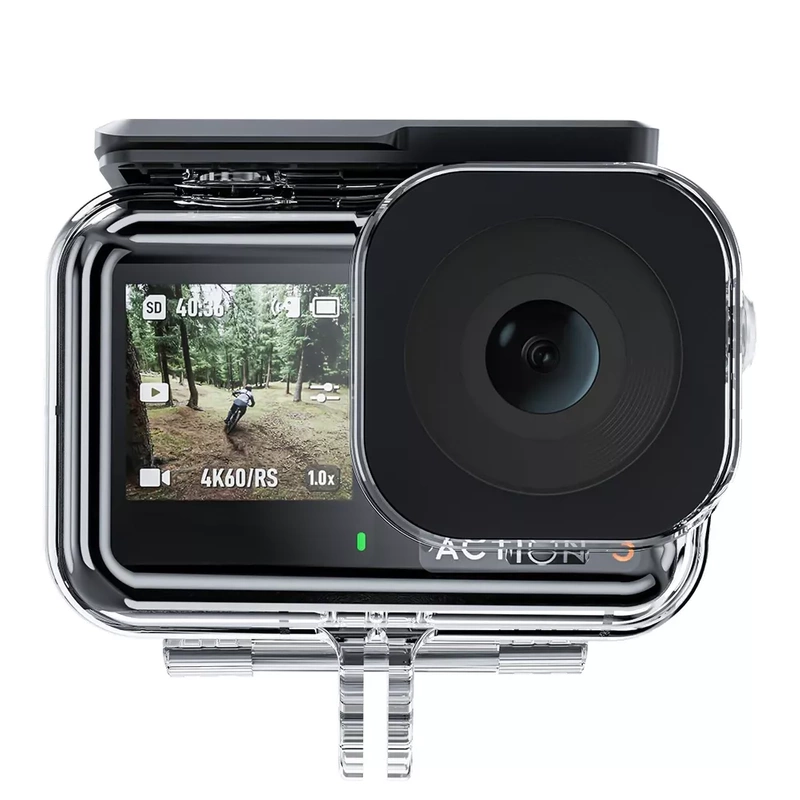 Obudowa Wodoszczelna Wodoodporna Telesin 45m do Kamery DJI Action 5 4 3 + GRATIS! Zestaw montażowy 3M