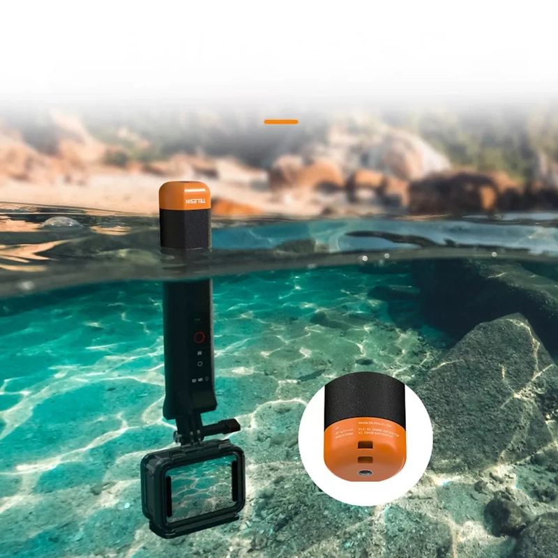 Uchwyt Pływający Boja z Pilotem Bluetooth Wodoodporna do GoPro 13 12 11 10 9 8 + GRATIS! Zestaw montażowy 3M