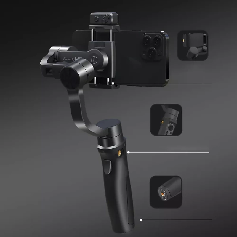 GIMBAL Hohem iSteady Mobile+ STABILIZATOR 3-osiowy do Telefonu Smartfona