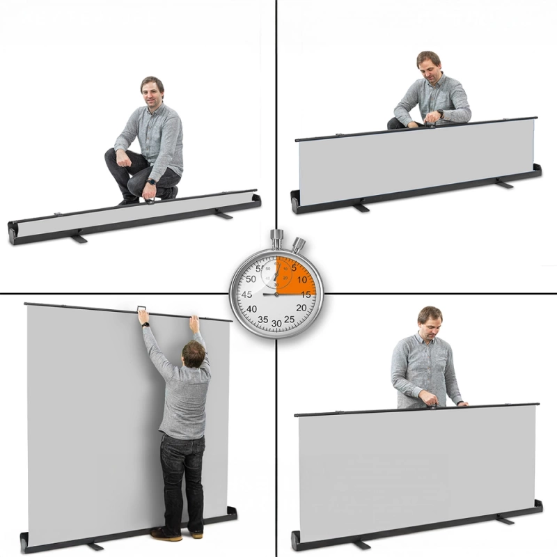 Tło Fotograficzne Szare Typu Roll Up 2x2m