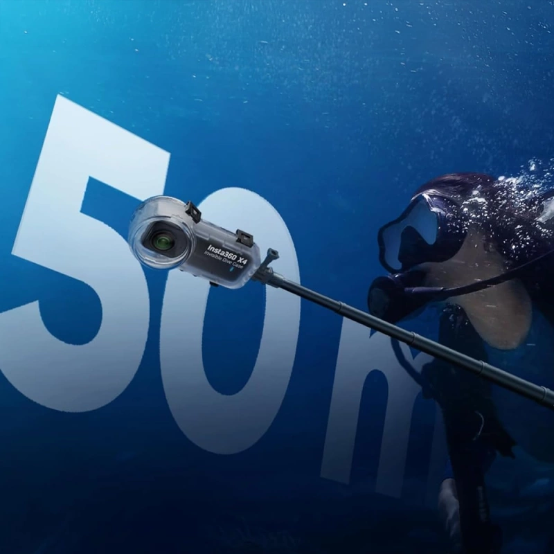 Obudowa Wodoszczelna Wodoodporna 50m do Nurkowania do Insta 360 x4 