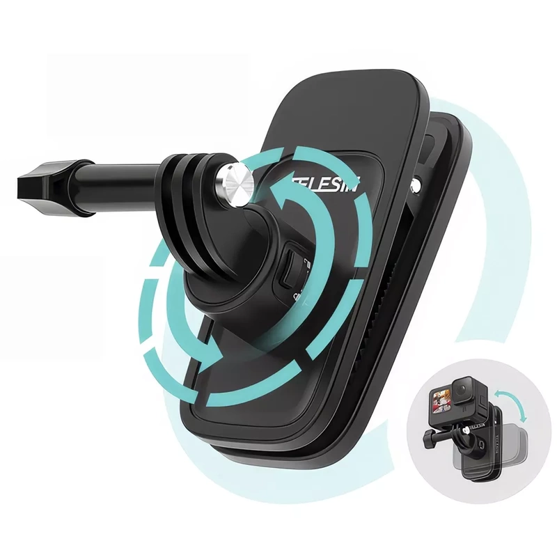 Uchwyt Zacisk do Plecaka Magnes do GoPro Hero 13 12 11 10 9  MAX  DJI INSTA