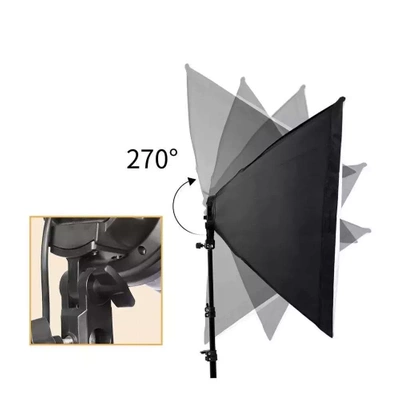 2x Lampa Softbox Zestaw Oświetlenie Ciągłe 8x 45W 50x70