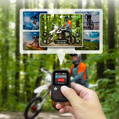 Pilot Bluetooth Telesin T13 do GoPro Hero 13 12 11 10 9 MAX HERO 2024 IP54 + GRATIS! Zestaw montażowy 3M