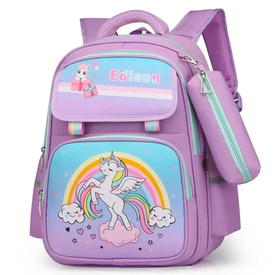 Plecak Szkolny Tornister Jednorożec dla Dziewczynki Klasa 1-3 Edison Pro