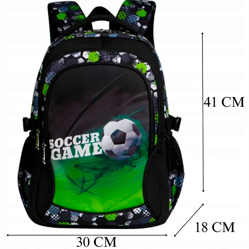Plecak Szkolny Tornister Football Piłka Nożna dla Chłopca Klasa 1-8 Edison