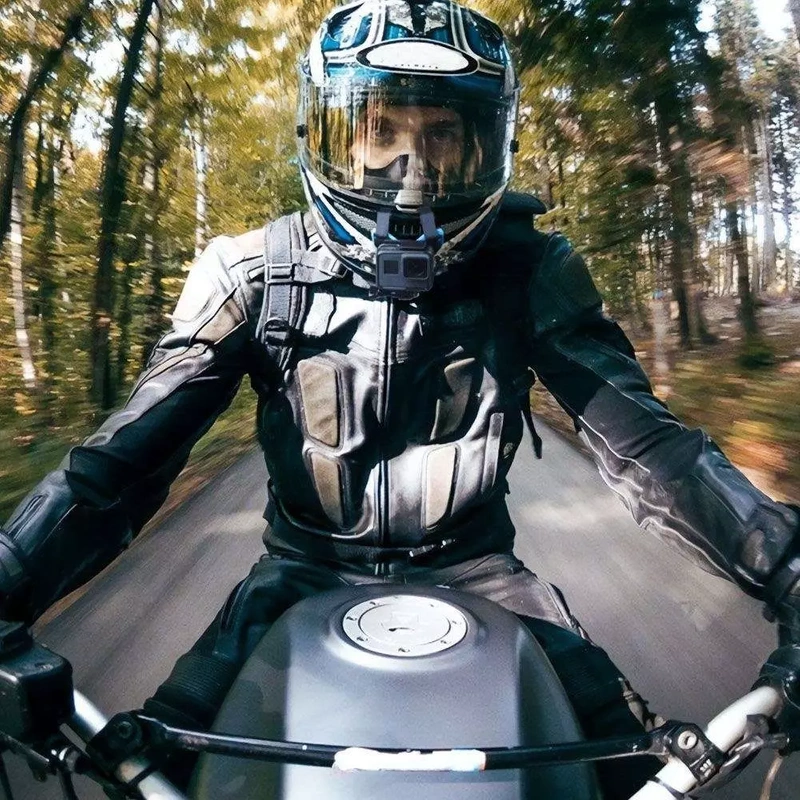 Uchwyt na Kask Szczękę do GoPro Hero 13 12 11 10 9 8 7 Mini + GRATIS! Zestaw montażowy 3M
