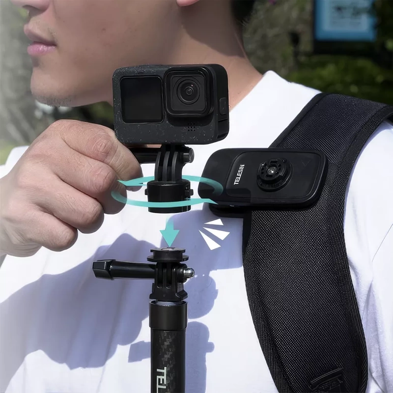 Uchwyt Zacisk do Plecaka Magnes do GoPro Hero 13 12 11 10 9  MAX  DJI INSTA