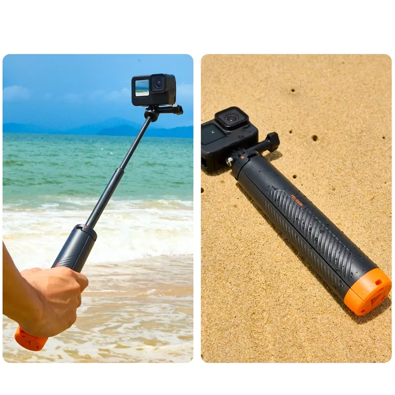 Boja Uchwyt Wypornościowy Monopod Statyw Selfie Telesin do GoPro DJI Action + GRATIS! Zestaw montażowy 3M
