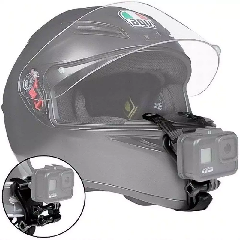 Uchwyt na Kask Szczękę do GoPro Hero 13 12 11 10 9 8 7 Mini + GRATIS! Zestaw montażowy 3M