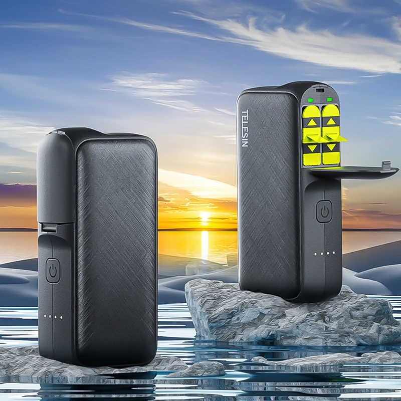 Ładowarka z Powerbankiem TELESIN 10000mAh do GoPro Hero 13 + GRATIS! Zestaw montażowy 3M