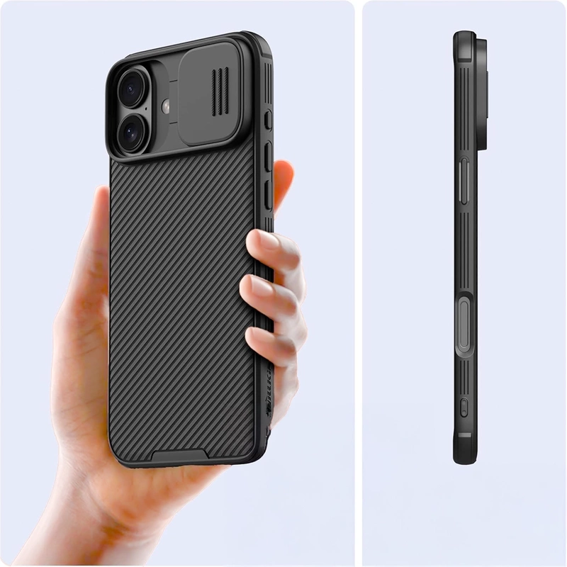 Etui Nillkin CamShield Pro + 3x Szkło Hartowane 9H z Aplikatorem do iPhone 16 PLUS