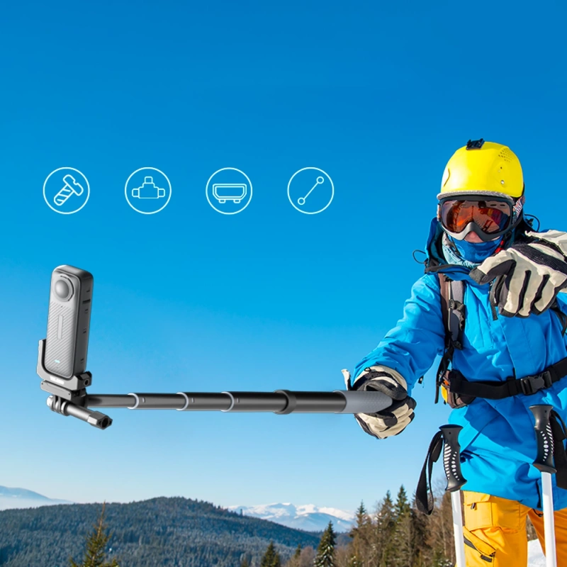 Szybkozłączka Adapter 1/4 Klatka Pion Poziom Zimna Stopka do Insta 360 X4