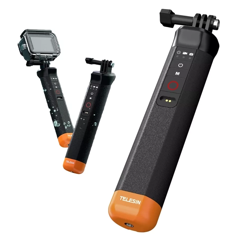 Uchwyt Pływający Boja z Pilotem Bluetooth Wodoodporna do GoPro 13 12 11 10 9 8 + GRATIS! Zestaw montażowy 3M