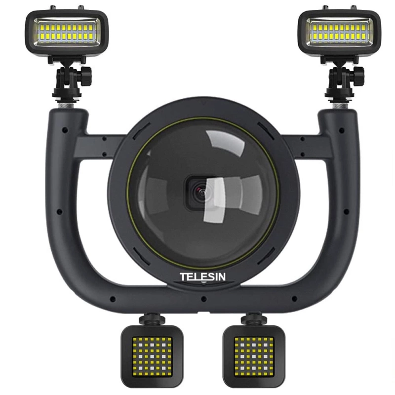 Obudowa Wodoszczelna Port Dome do GoPro 13 12 11 10 9 + GRATIS! Zestaw montażowy 3M